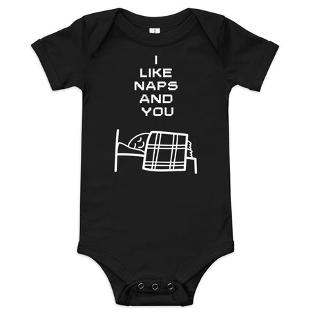 I LIKE NAPS AND YOU Baby short sleeve one piece