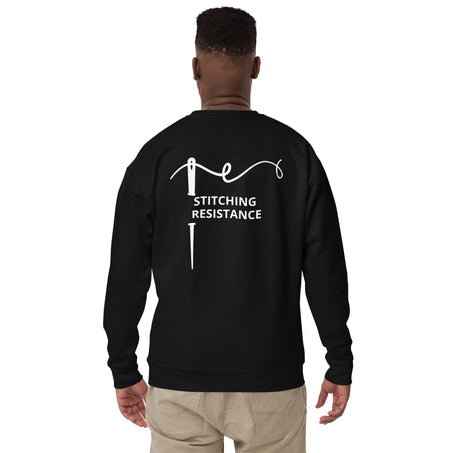 Crafting Life, Stitching Resistance - Unisex Premium Sweatshirt