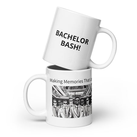 BACHELOR BASH! - White glossy mug