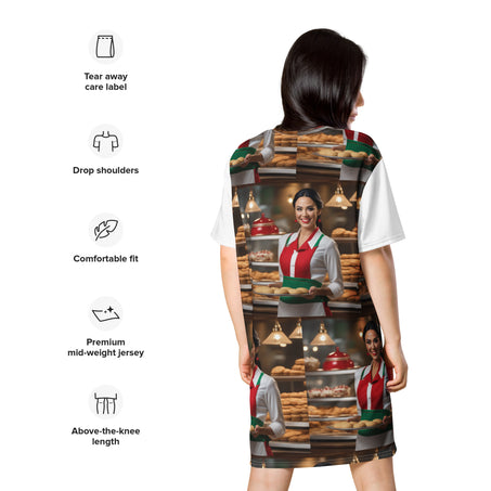 I PUT OUT FOR SANTA v4 T-shirt dress